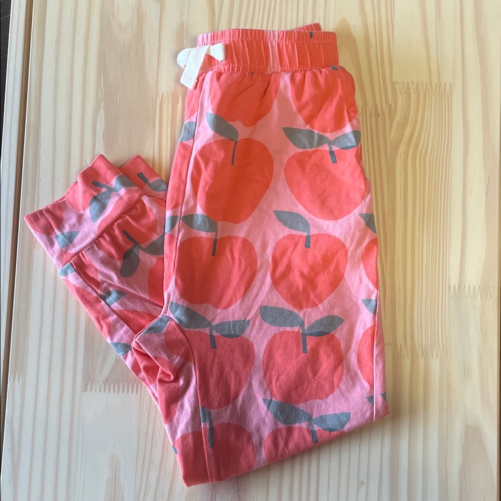 Tea Collection Pink Apple Print Joggers